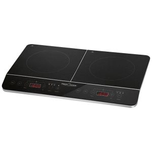 Placa inducción doble portátil, 10 niveles te proficook dki 1067 negro 3500