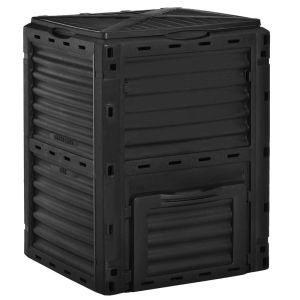 Compostador de jardín 60.5x60.5x81.5 cm pp Outsunny