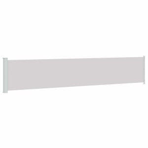 vidaXL toldo lateral retráctil de jardín gris 117x600 cm