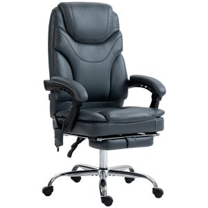 Silla de masaje 67x67x121 cm pu color gris vinsetto