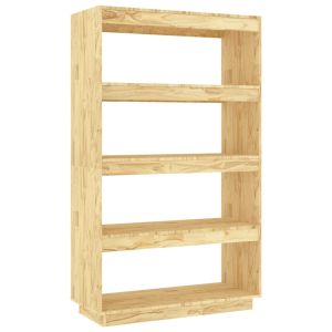 vidaXL estantería/divisor de espacios madera maciza pino 80x35x135 cm