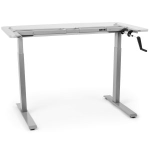 Duronic tm00 gy: escritorio ajustable 71-116cm ergonómico - plata