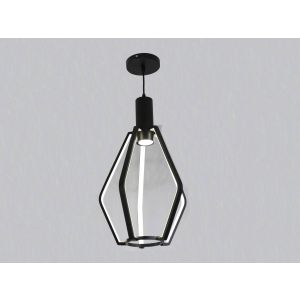 Lámpara LED colgante moderna negra 25w para gu10