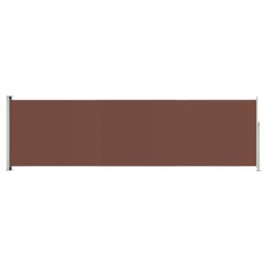 vidaXL toldo lateral retráctil de jardín marrón 180x600 cm