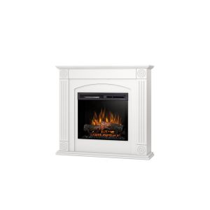 Chimenea eléctrica de pie LED independiente - blanco mate 23" - 107x100x29