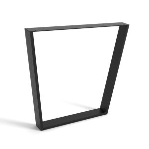 Pata de mesa rei 917 | 780x80x712 mm | negro poro | acero