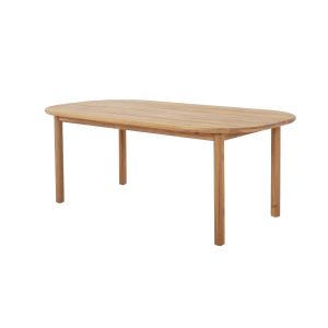 Mesa de jardín rectangular de madera de acacia, 6 plazas natural