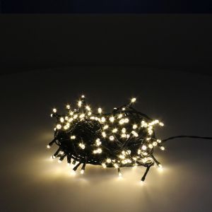 Guirnalda luces navidad 500 LEDs color blanco calido. Luz navidad interiore