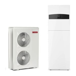 Bomba de calor conectada aire / agua monobloque nimbus compact m con radiad