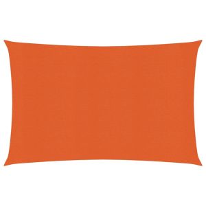 vidaXL toldo de vela naranja hdpe 160 g/m² 3,5x4,5 m