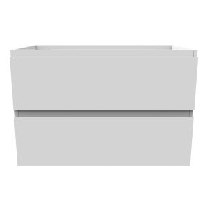 Mueble de baño aica 79 x 44,5 x 52cm, blanco, dos cajones
