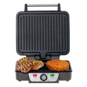 Parrilla eléctrica, plancha cocina doble, con mesko ms 3050 negro 2500w