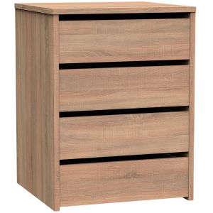 Cajonera armario 4 cajones, cómoda dormitorio briebe nova