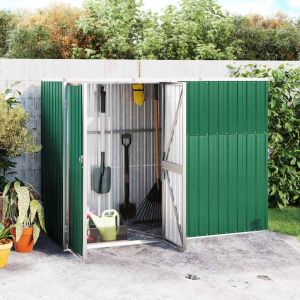 Cobertizo herramientas jardín acero galvanizado 225x89x161 818564