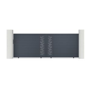 Pack puerta corredera 4m arlberg a.140cm + puerta peatonal 1m a.140cm