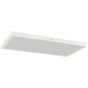 Lámparas de techo 60x30x3.7 cm acero, plástico color blanco Homcom