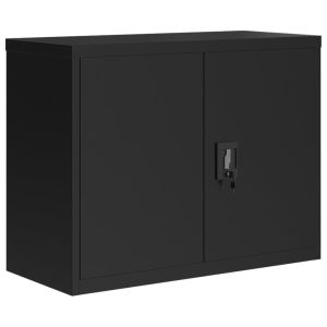 vidaXL armario archivador de acero negro 90x40x70 cm