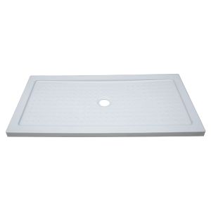 Ondee - plato de ducha yqua - antideslizante - blanco - 70x150cm