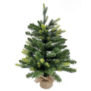 Pequeño árbol de navidad rowan verde 60x35x35 cm