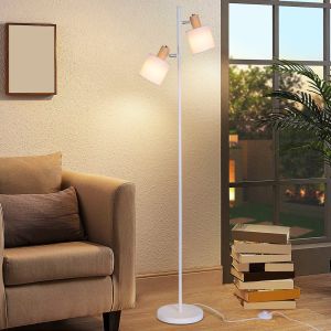 Nettlife lámpara de pie madera 27x22