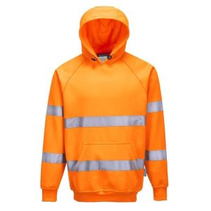 Sudadera con capucha de alta visibilidad portwest - naranja neón