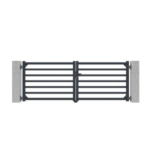 Puerta automática batiente 3m antelao h.110cm gris + motor tanker b250