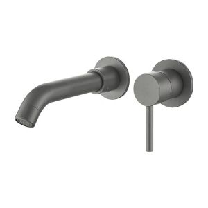 Grifo lavabo empotrado monomando boracay gris cromado