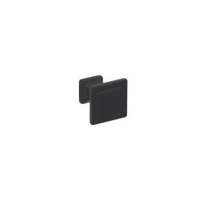Pomo para muebles en zamac 24 x 24 mm de diam negro