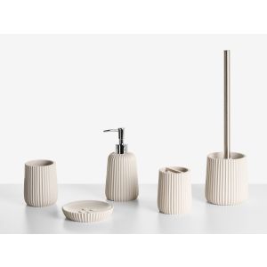 Conjunto de 5 accesorios de baño pozuzo beige