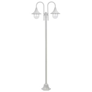 Lámpara de pie de jardín E27 220 cm aluminio