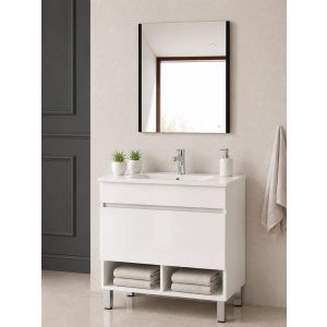 Mueble de baño con lavabo nebari sin espejo 60x45 cm blanco