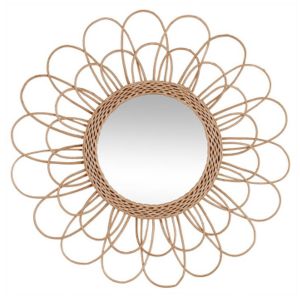 Espejo flor de ratán 56 cm
