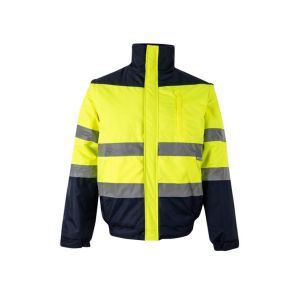 Cazadora bicolor av s azul marino/amarillo fl£or