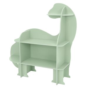 Estantería infantil con 3 baldas abierta y librería diseño dino