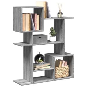 Librería divisora madera ingeniería gris sonoma 92x29x112 cm