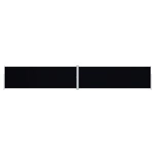vidaXL toldo lateral retráctil negro 200x1200 cm