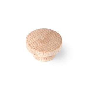 Pomo para mueble rei e219 | 38x38x22 mm | crudo | haya