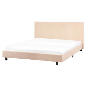 Cama bouclé albi 160 x 200 cm beige