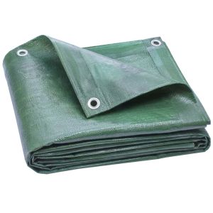 Lona impermeable exterior 800x600 cm pe color verde Outsunny