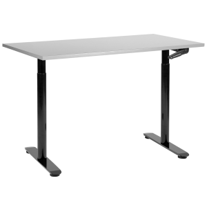 Escritorio de altura regulable manual destinas 120 cm 72 cm gris/negro