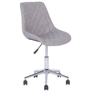 Silla de escritorio maribel piel sintética gris claro