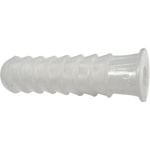 Taco de plástico blanco - 12x50 mm