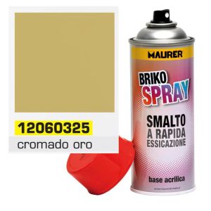 Spray pintura cromado oro 400 ml.