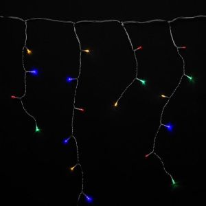 Guirnalda luces navidad cortina 10x1 metros 345 leds multicolor. luz navidad interiores y