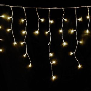 Guirnalda luces navidad cortina 3x1 metros 115 leds blanco calido luz navidad interiores y