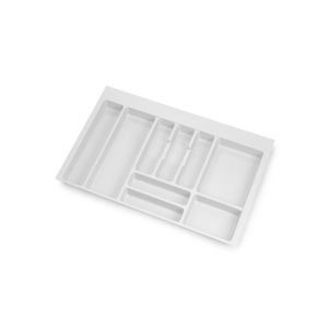 Emuca Cubertero Optima Vertex/Concept 500mm (Tablero 16mm), 800, Plástico blanco