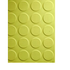 Pavimento de círculos | Suelo de caucho | COLORFULL | Rollo: 1x15 m.s (Amarillo)