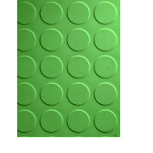 Pavimento de círculos | Suelo de caucho | COLORFULL | Rollo: 1x10 m.s (Verde)