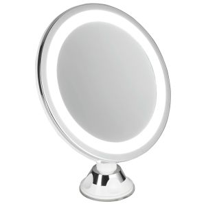 Espejo de Maquillaje y Afeitado con LED, Espejo de Acero Inoxidable  Adler AD2168