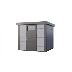 Caseta de jardin metálica nh4 | gris claro | 238 x 238 | novo habitat